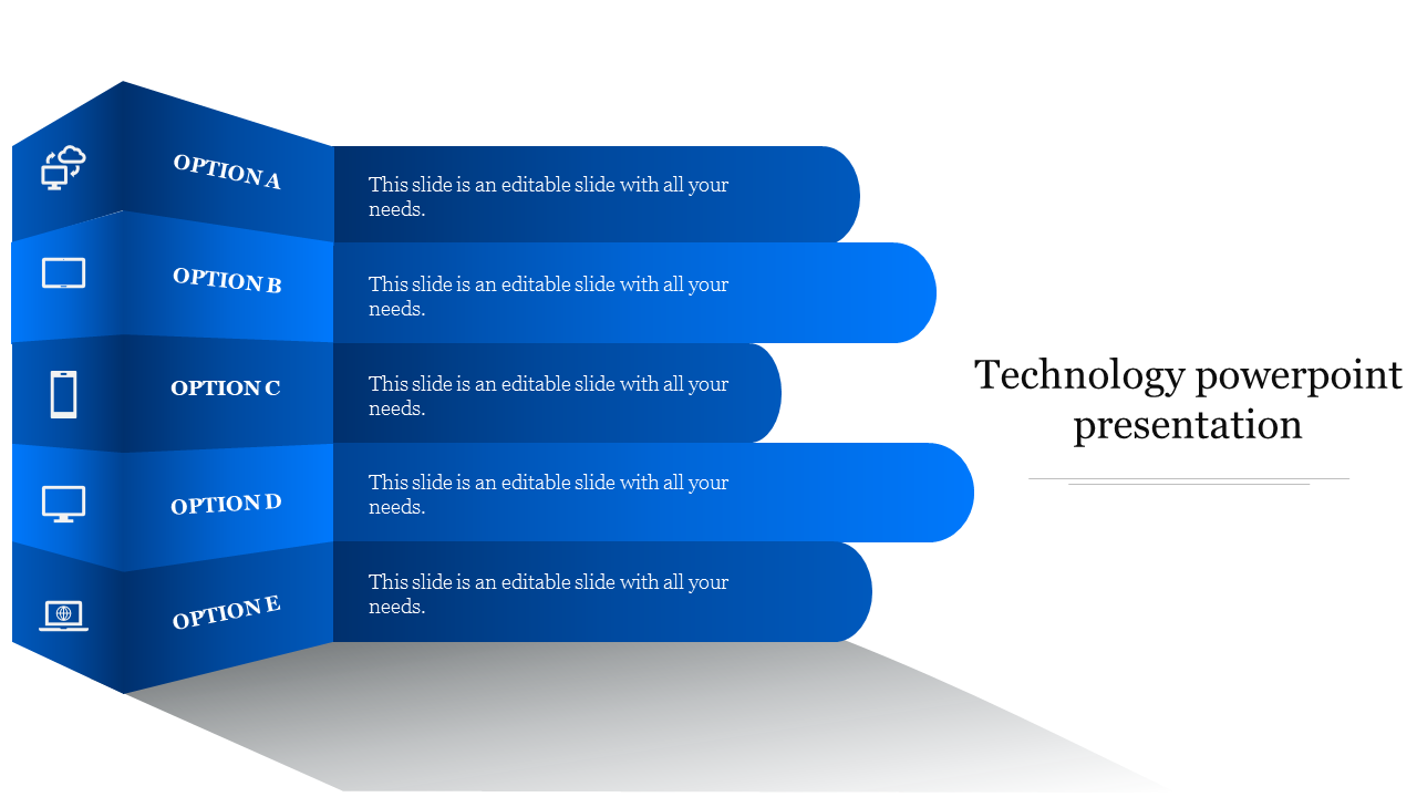 technology powerpoint presentation-Blue